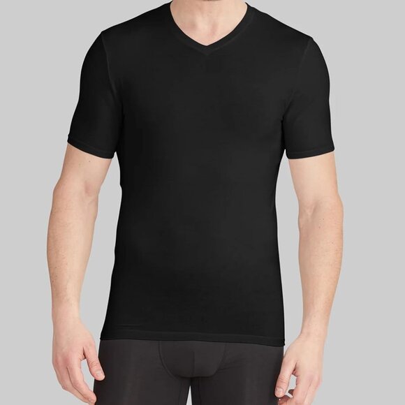Tommy John Black V Neck Second Skin Tee - Picture 1 of 4
